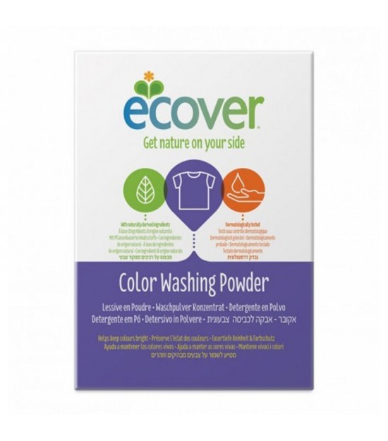 Detergente polvo lavadora ropa color ECOVER 1,2 kg