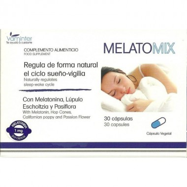 Melatomix melatonina VAMINTER 30 capsulas