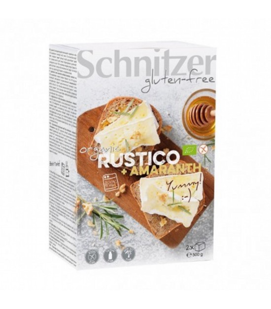 Pan rustico amaranto sin gluten SCHNITZER 2x250 gr BIO
