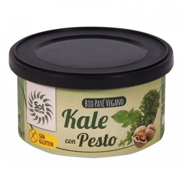 Pate vegano kale con pesto sin gluten SOL NATURAL 125 gr BIO