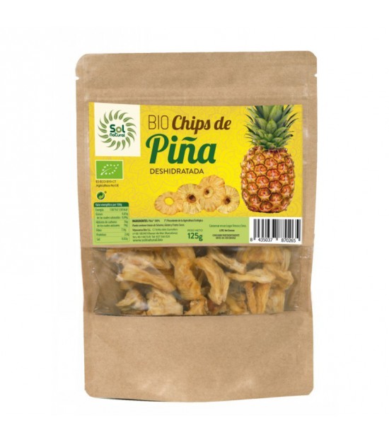 Chips piña SOL NATURAL 125 gr BIO