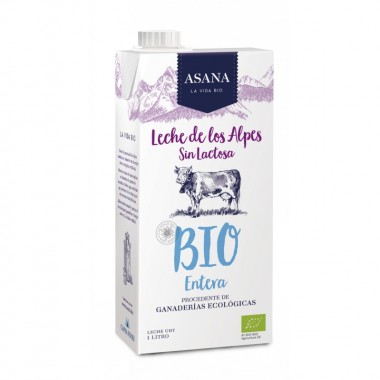 Leche entera sin lactosa ASANA 1 L BIO