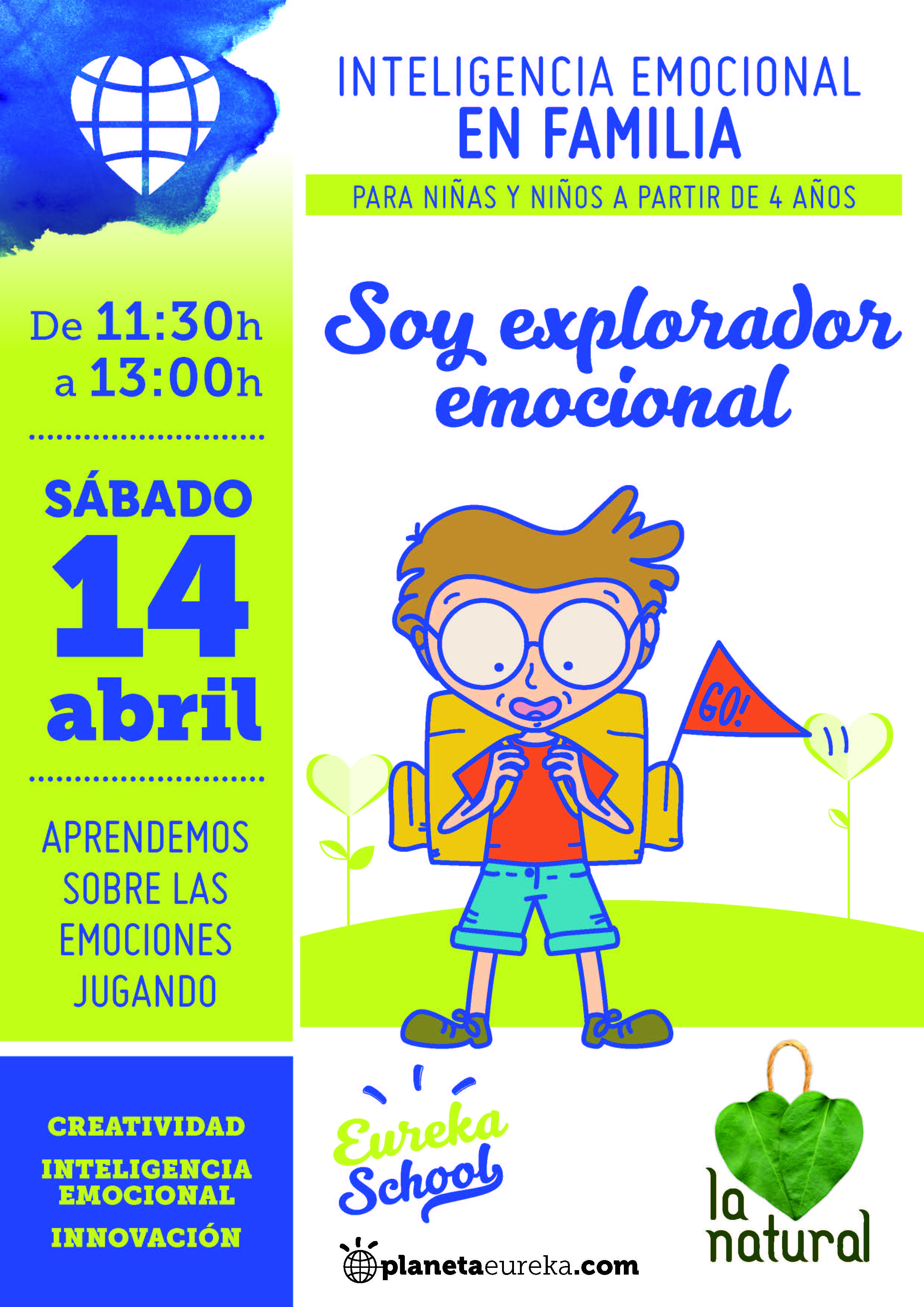 Cartel del taller de inteligencia emocional en familia