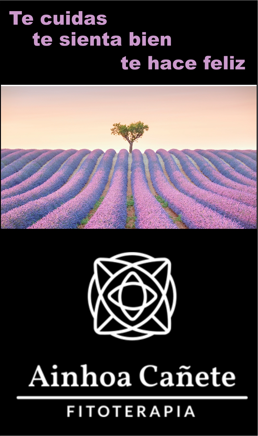 Logo y paisaje lavanda flores de bach